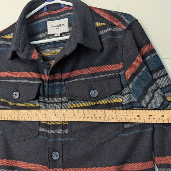 Goodfellow & Co. Polyester/Wool Blend Striped Coat - Picture 4 of 11